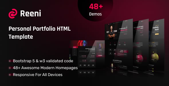 Personal Portfolio Resume Template | Reeni