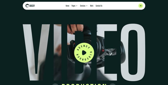 Bocky - Video Production WordPress Theme
