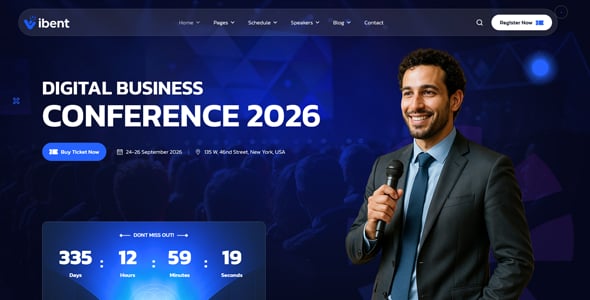 Vibent - Event & Conference WordPress Theme