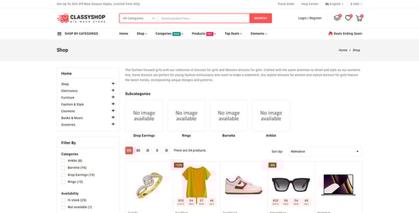 Classyshop - Premium Mega Store Prestashop Responsive Theme