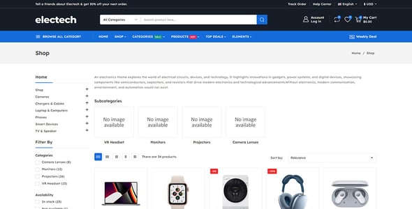 Electech - Electronics Mega Store Prestashop Responsive Theme