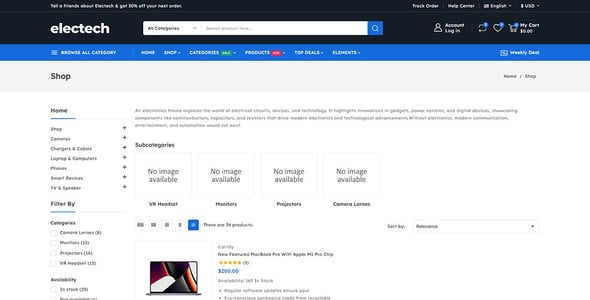 Electech - Electronics Mega Store Prestashop Responsive Theme