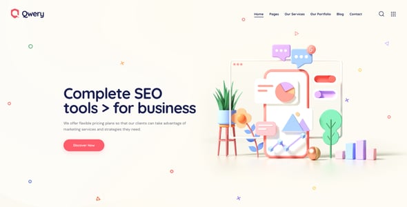 Qwery - Multi-Purpose Business WordPress & WooCommerce Theme + AI Features