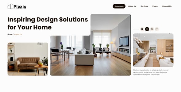Plexio - Interior Design & Architecture Figma