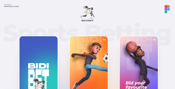 Bidibet- Sports Betting Figma App Template