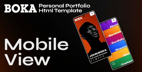 Boka - personal portfolio html template