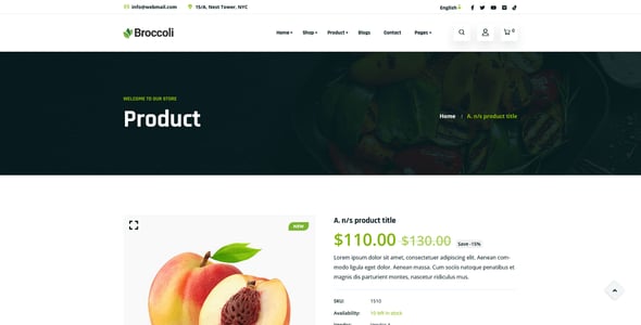 Broccoli - Organic Food Store Shopify Theme OS 2.0