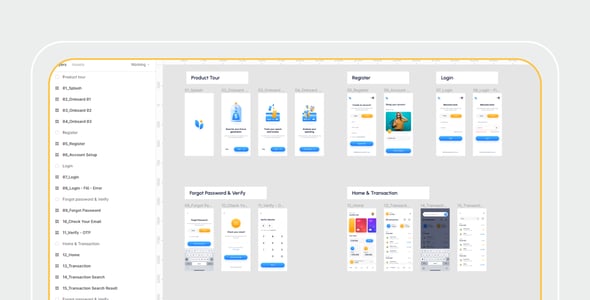 Finco - Money Management App Figma UI Kit