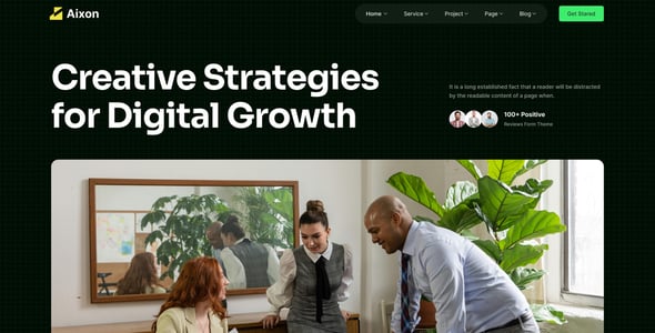 Aixon – Creative & Digital Agency Figma Template