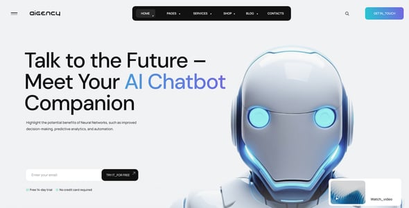 Aigency | AI Agency & Technology Startup WordPress Theme