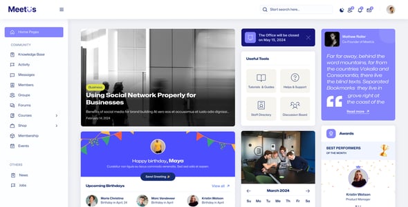 MeetUs - Social Network & Community Figma Template