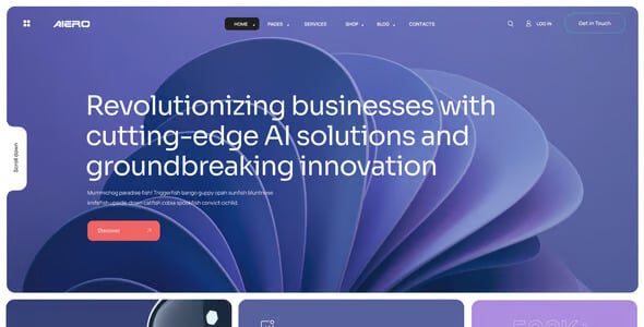 Aiero - AI Agency & Technology HTML Template