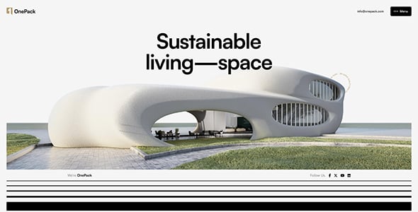 OnePack - Real Estate & Property Construction WordPress Theme