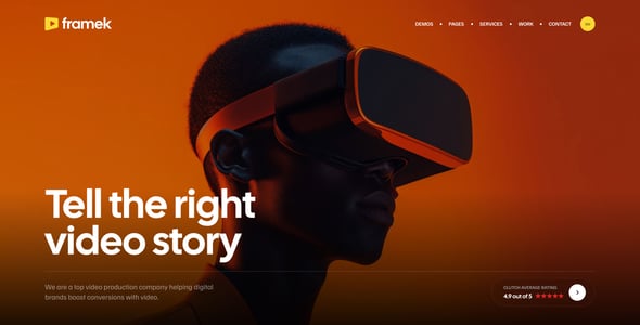 Framek - Video Production WordPress Theme