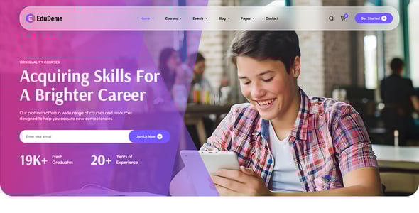 Edudeme - Education & Online Course WordPress Theme