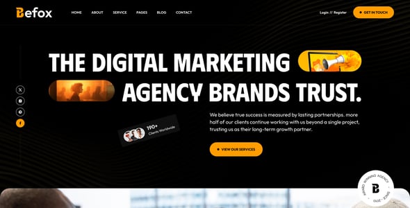 Befox - Digital Agency & Creative Portfolio Figma Template