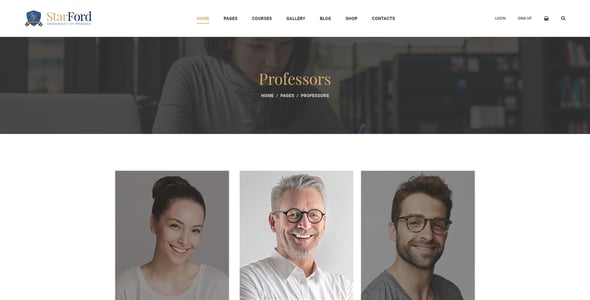 StarFord - University Educational Establishment PSD Template