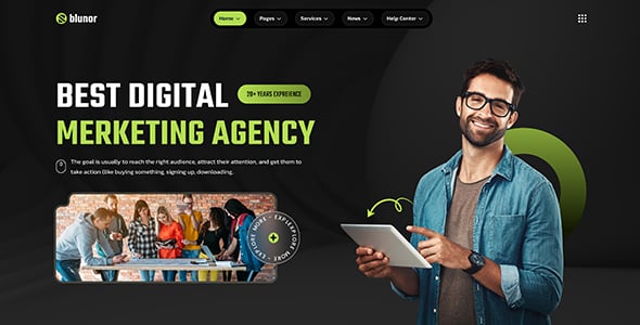 Blunor – Creative Agency WordPress Theme