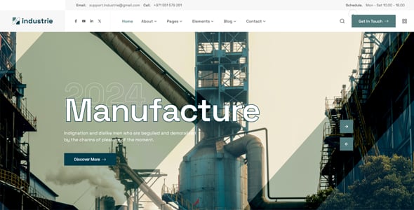 Industrie - Factory & Industry HTML Template