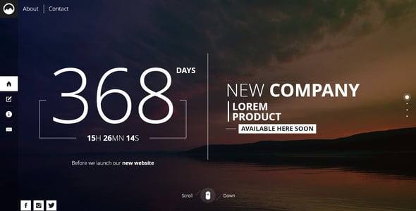 Timex - Creative Template For Coming Soon Page