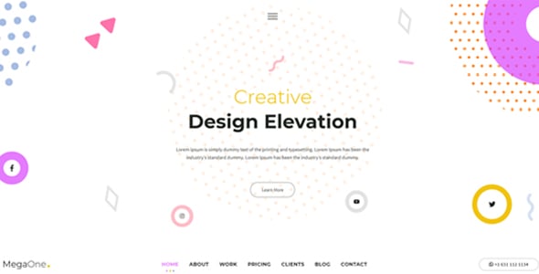 MegaOne - One Page Parallax