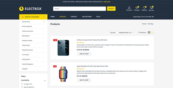 Electbox - Multipurpose Electronics Store Shopify 2.0 Responsive Theme