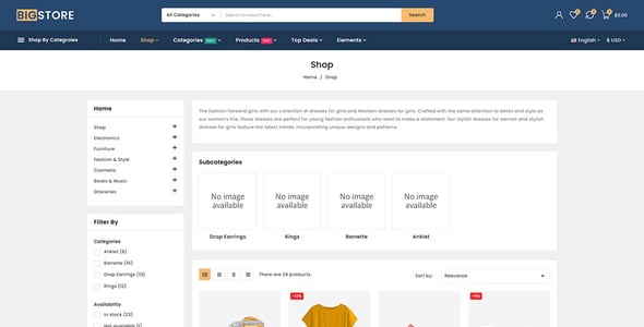 Bigstore - Online Mega Store Prestashop Responsive Theme