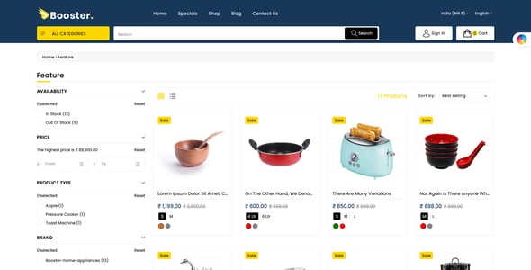 Booster - Multipurpose Supermarket Shopify 2.0 Theme