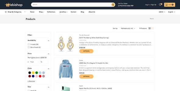 Webishop - Multipurpose Shopify 2.0 Responsive Theme