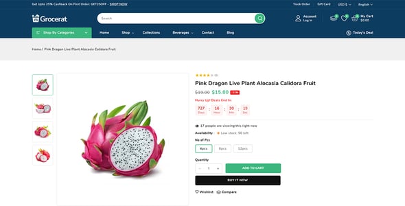 Grocerat - Grocery and Food Store Shopify 2.0 Responsive Theme