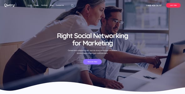 Qwery - Multi-Purpose Business WordPress & WooCommerce Theme + AI Features