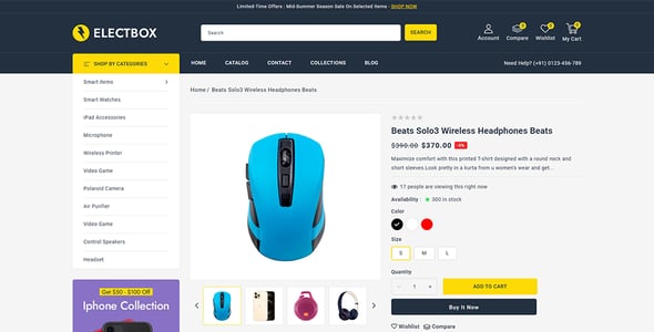 Electbox - Multipurpose Electronics Store Shopify 2.0 Responsive Theme
