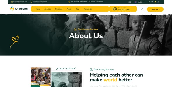 ChariFund - Charity WordPress Theme Multipurpose