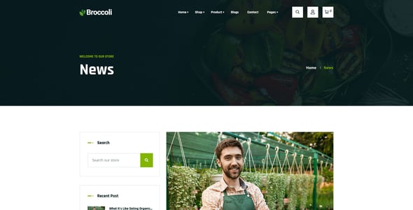 Broccoli - Organic Food Store Shopify Theme OS 2.0