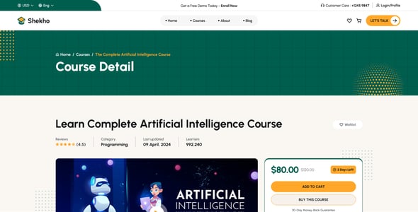 Shekho | Online Courses Figma Template