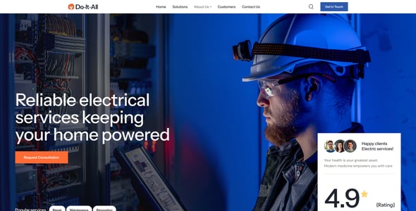 Do-It-All - Handyman & Repair Elementor WordPress Theme