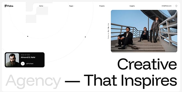 Floka - Digital Agency & Portfolio WordPress Theme