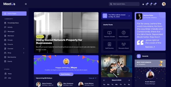 MeetUs - Social Network & Community Figma Template