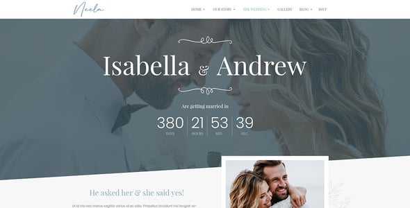 Neela — Onepage/Multipage Wedding WordPress Theme