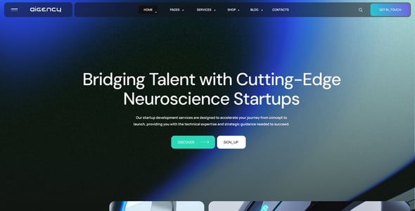 Aigency | AI Agency & Technology Startup WordPress Theme