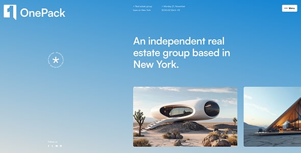 OnePack - Real Estate & Property Construction WordPress Theme