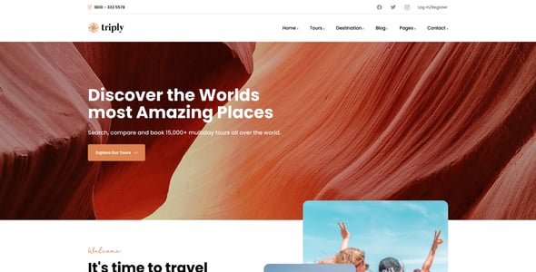 Triply - Tour Booking WordPress Theme