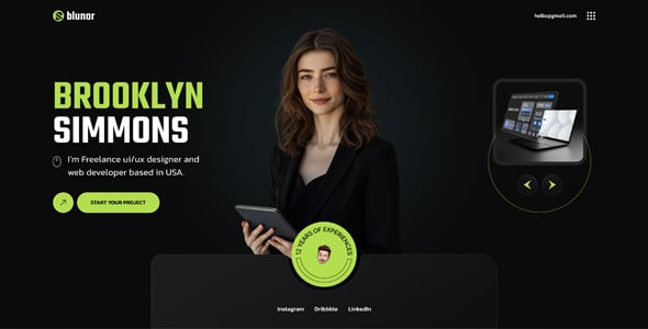 Blunor – Creative Agency WordPress Theme