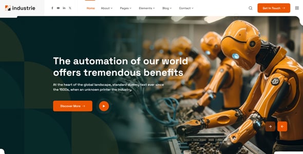 Industrie - Factory & Industry HTML Template