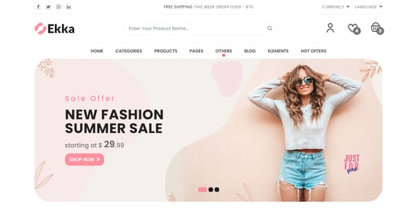 Ekka - Ecommerce HTML Template + Admin Dashboard