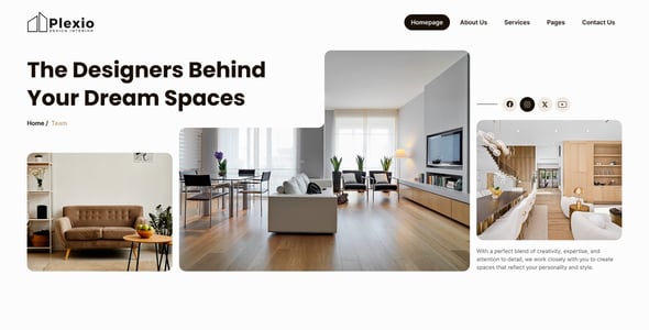 Plexio - Interior Design & Architecture Figma