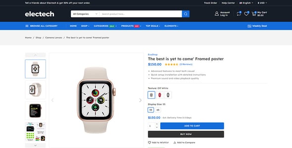 Electech - Electronics Mega Store Prestashop Responsive Theme