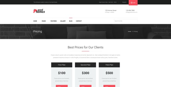 Good Homes | Real Estate WordPress Theme