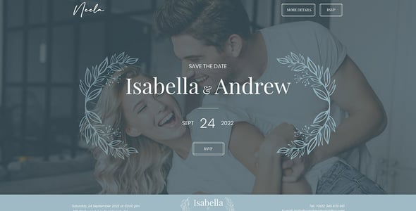 Neela — Onepage/Multipage Wedding WordPress Theme