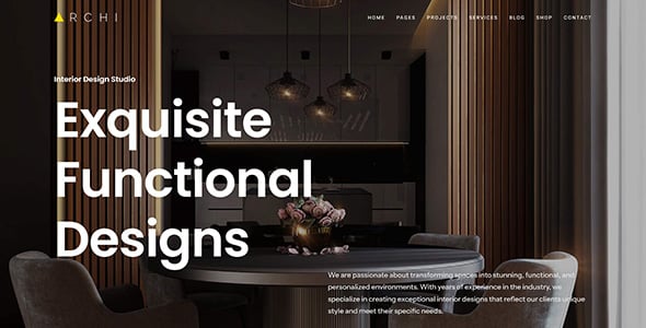 Archi - Interior Design & Multipurpose Elementor WordPress Theme